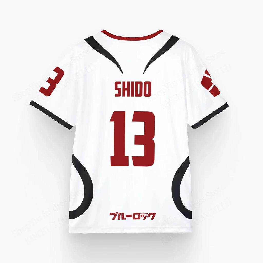 Mens Anime Jersey Blue Lock Sae Itoshi Role Playing 3d Print T-shirt T shirt Breathable Men Women Fashion Oversized Short Sleeve