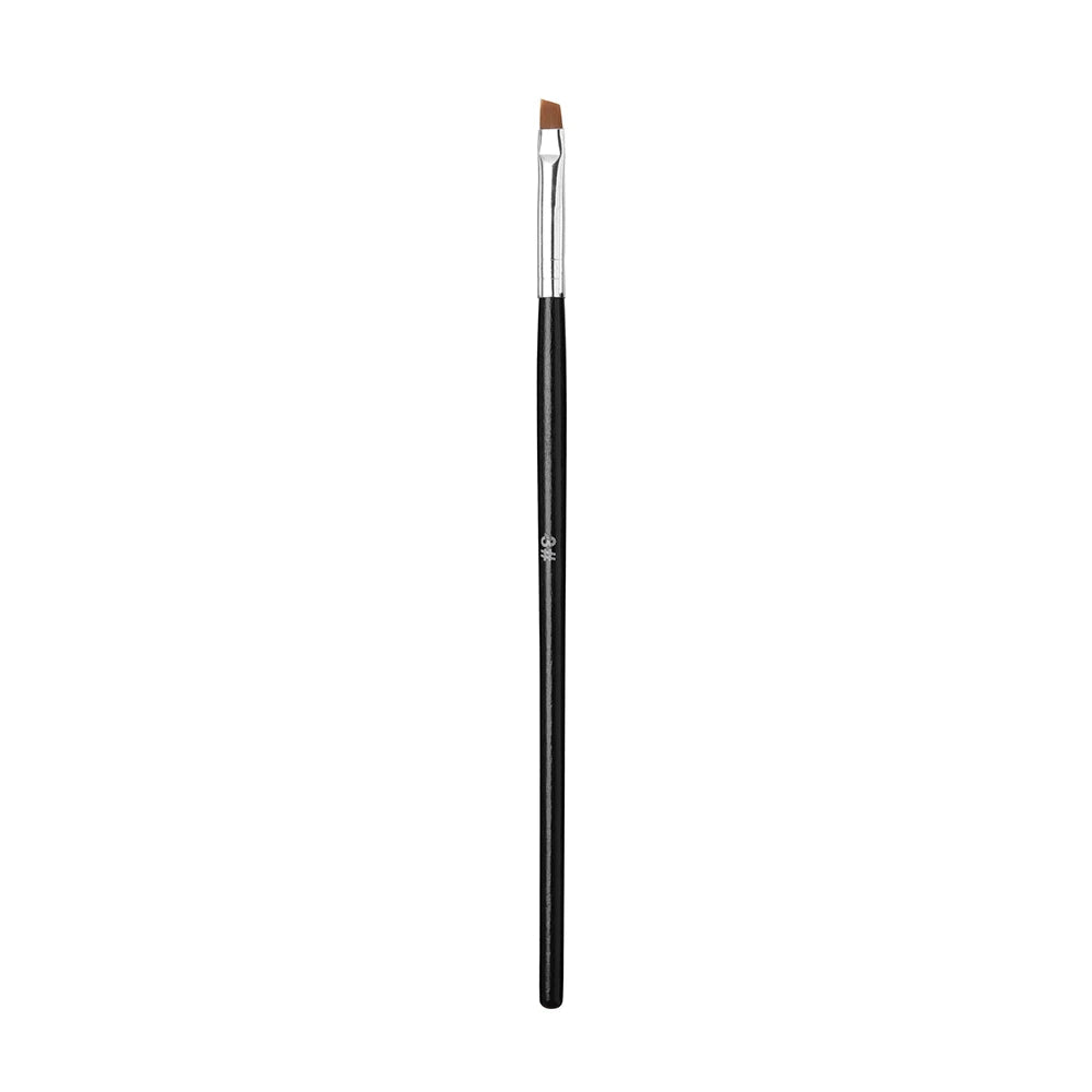 Nail Art Brush Flat Tilted Manicure Brush Nylon Hair Wooden Handle Drawing Brush for Nails Paint Gel Brush Pen Extension Design