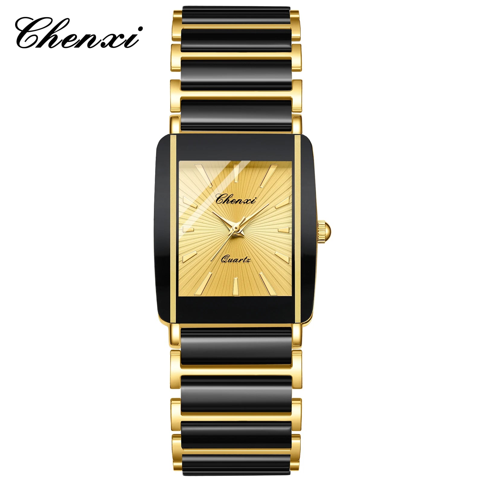 CHENXI Fashion Luxury Couple Watches Top Brand Men Women Quartz Wristwatch Lover Waterproof Stainless Steel Valentine Gift