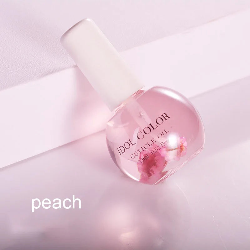 8 Flowers Nail Nutrition Oil,Moisturizing Dried Nutrient Nail Cuticle Oil ,Nails Care Repair Damaged Liquid Nail Art Design Tool
