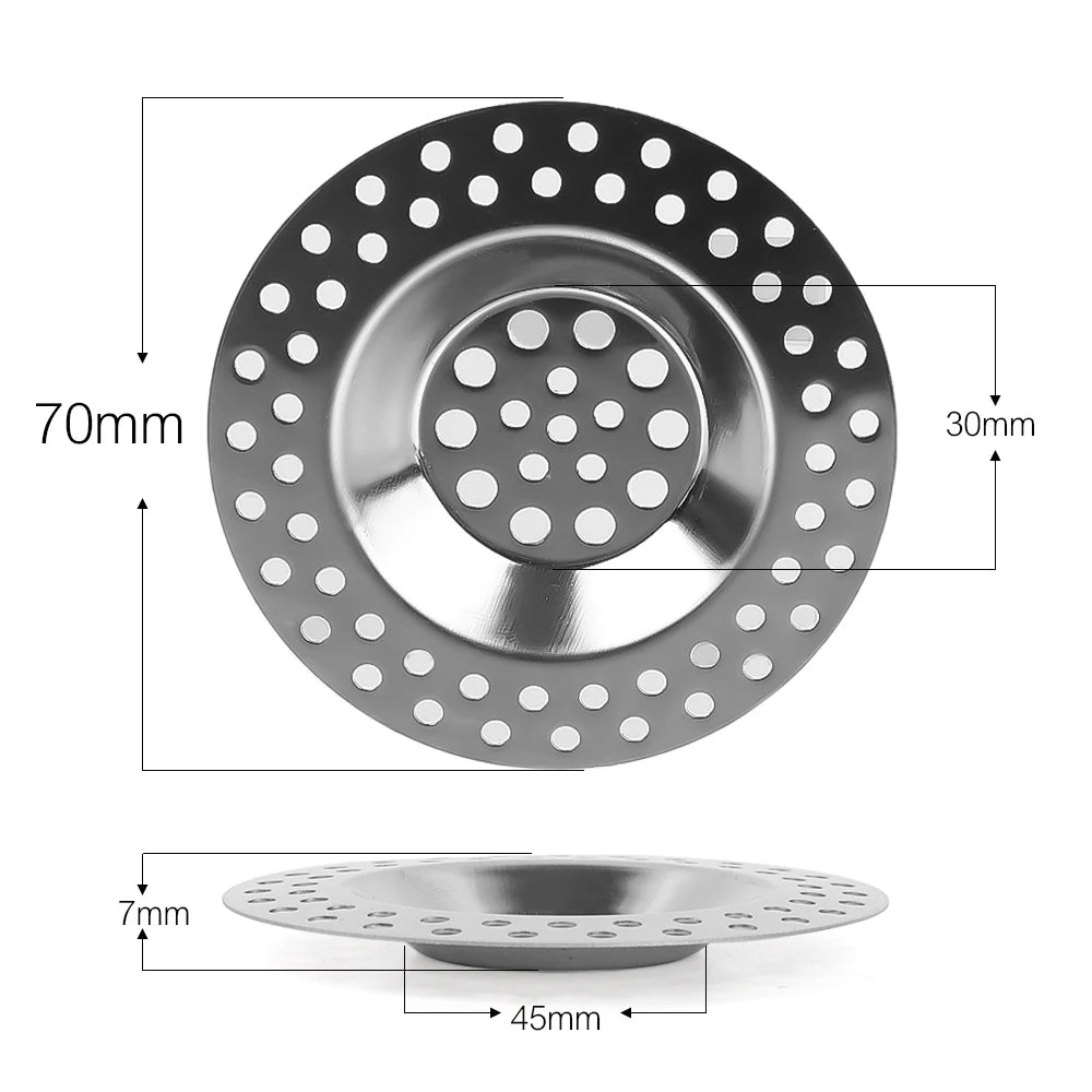 Stainless Steel Kitchen Sink Filter Mesh Sink Sewer Strainers Bathroom Floor Drains Catcher Waste Drain Hole Filter Trap Screen
