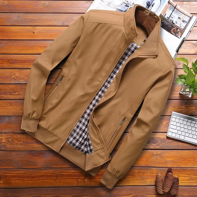 Customizable Spring Autumn Casual Solid Fashion Slim Jacket Mid-Season Jacket Suit Jackets MWT0419