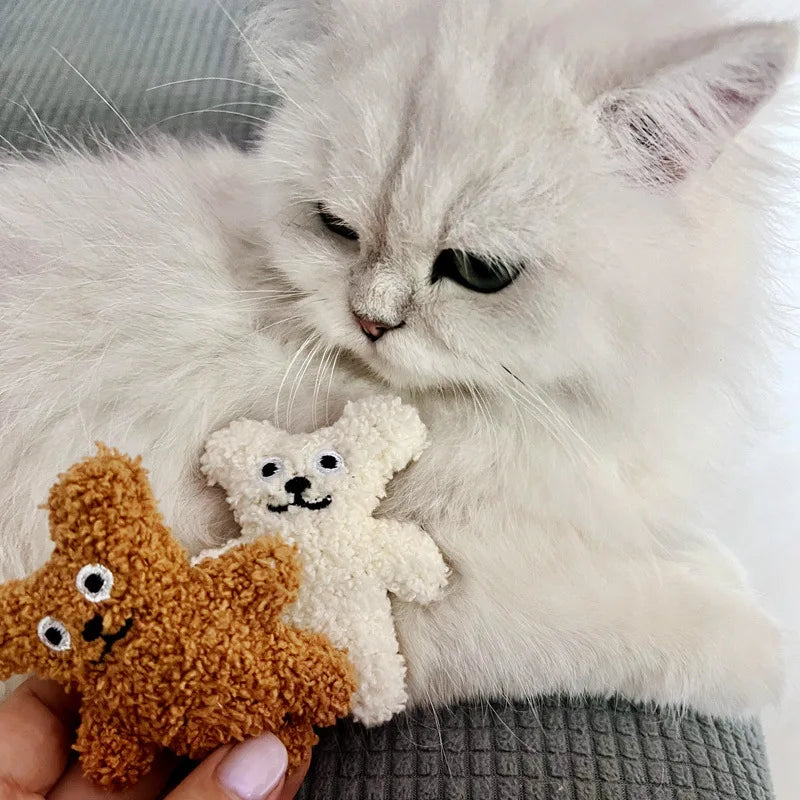 Pet Cat Mint Doll Plush Dog Toy Teddy Toy Pomeranian Dog Accessories Dog Toys for Small Dogs Puppy Toys