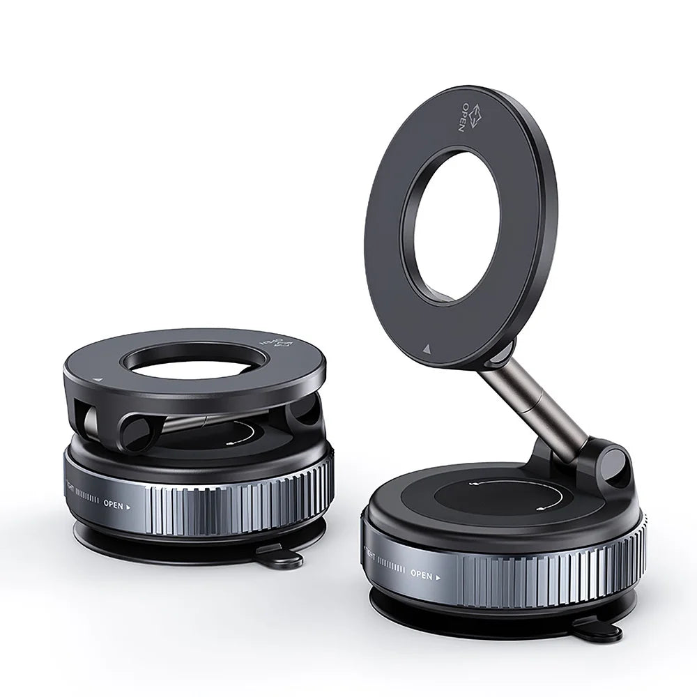Car Magnetic Mobile Phone Holder 360 Rotatable Foldable Vacuum Suction Cup Stand Portable Universal Adsorption Smartphone Holder