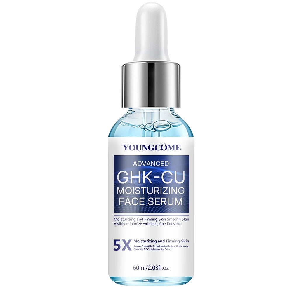 GHK-CU Copper Peptide Anti-Aging Face Cream & Serum - Firming & Hydrating Moisturizer for All Skin Types, Skincare for Women