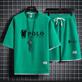 2026 Summer Men's 2-Piece Set, Breathable Short Sleeve T-shirt & Sports Shorts, Fashionable Fitness & Jogging Outfit