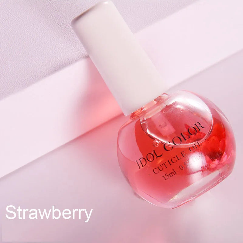 8 Flowers Nail Nutrition Oil,Moisturizing Dried Nutrient Nail Cuticle Oil ,Nails Care Repair Damaged Liquid Nail Art Design Tool