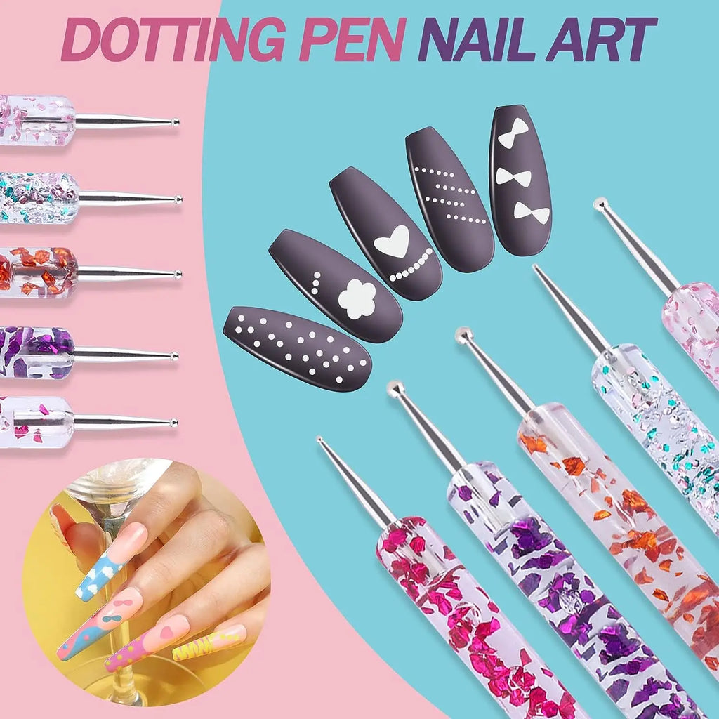 Nail Brushes Set Professional Nail Supplies For Acrylic UV Gel Drawing Dotting Manicure Nail Art Design Tools Makeup Accessorie