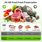 Vacuum Sealer Pump Electric Air Pump Rechargeable Automatic Sealing Machine with Reusable Vacuum Sealer Bags Food Packaging Bag