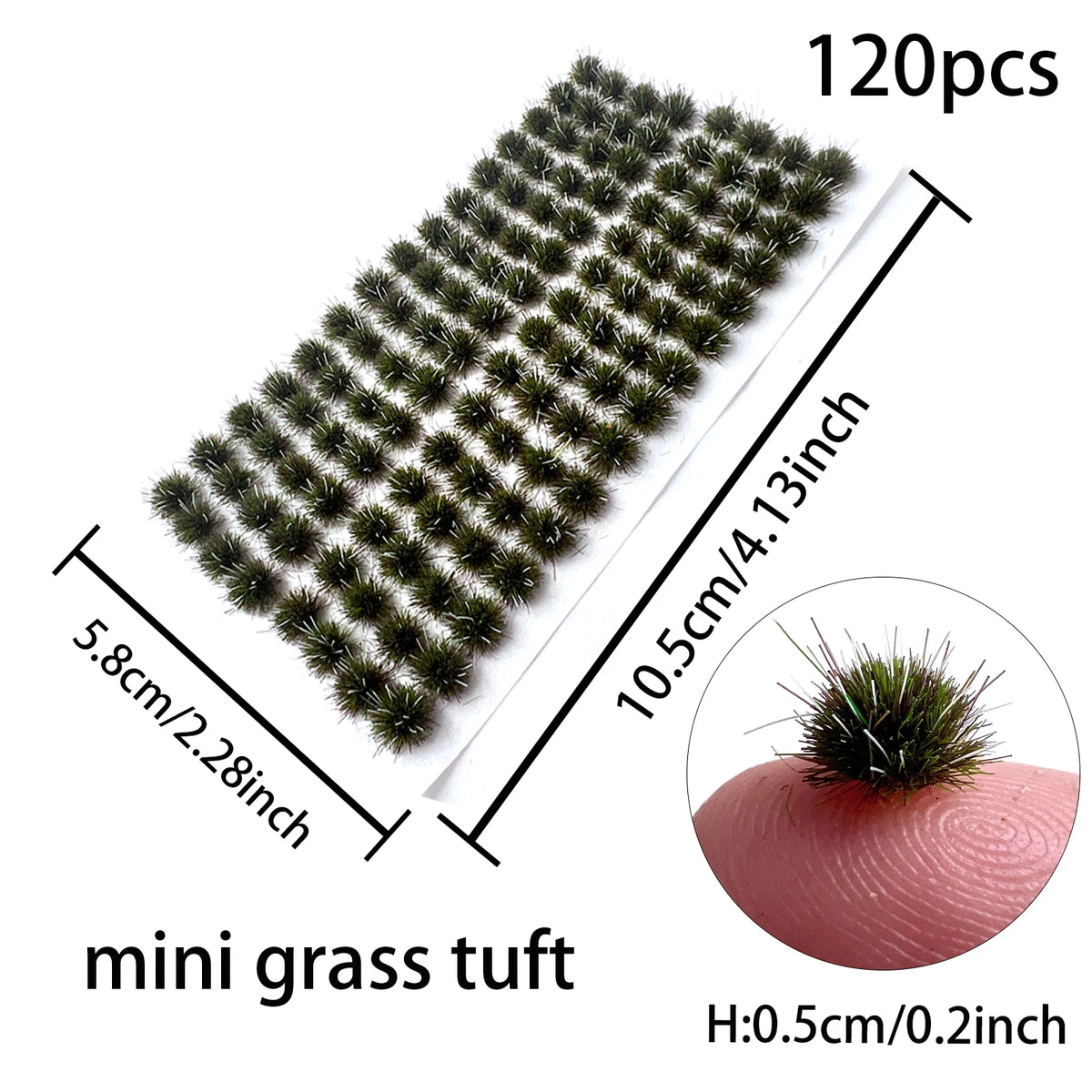 Micro Miniature Grass Cluster Model Sand Scene DIY Material Realistic Grass Tuft Miniature Grass Bushes Plant Cluster Scenery