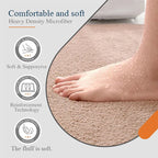 Bathroom carpet 3-piece set soft, absorbent, non-slip, microfiber toilet mat, U-shaped foot pad