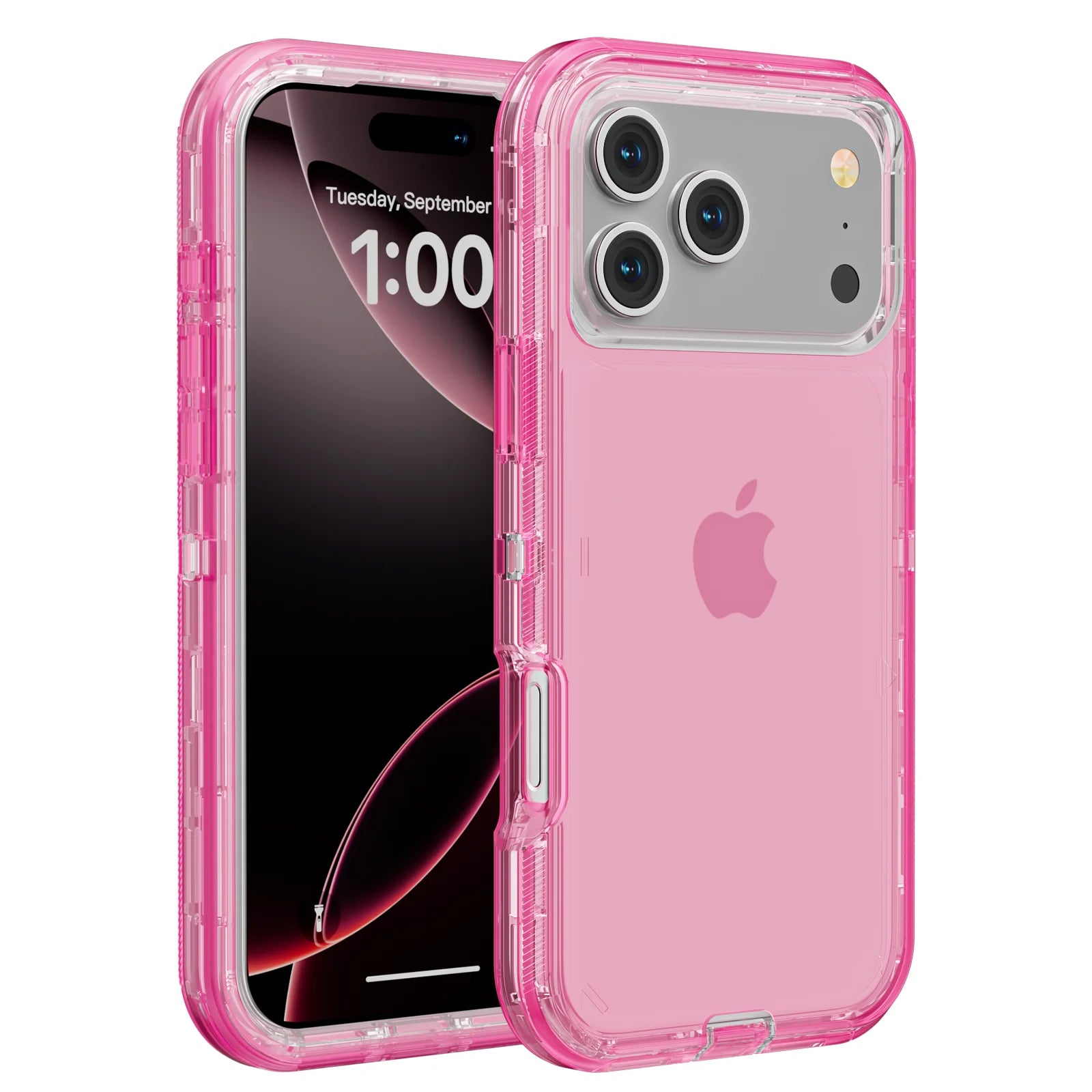 3 IN1 For iPhone 17 16E 15 14 16 PLUS 11 17 Pro MAX MINI 17 Air Phone Case Heavy Duty Hybrid Rugged Shockproof Armor Hard Cover