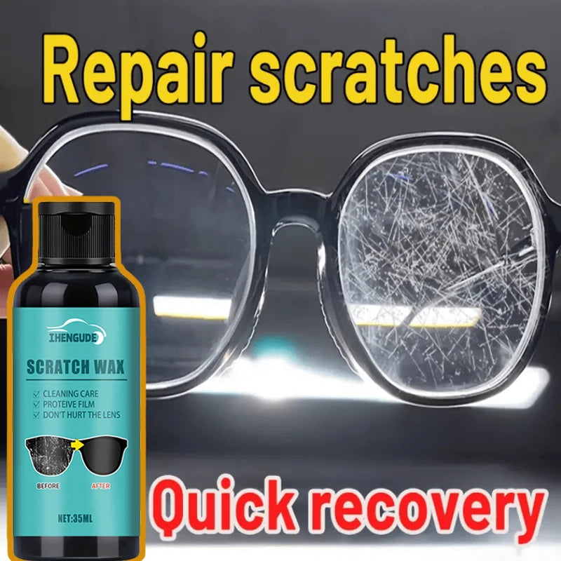 Glasses Scratch Repair Cream - Polishing Scratches on Glasses Lenses and Frames, Polishing and Grinding Scratches on Lenses, Suitable for All Glasses