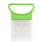 Effortlessly Slice Onions with this Colorful Onion Slicer Kitchen stainless steel potato chip onion holder for chopping assi