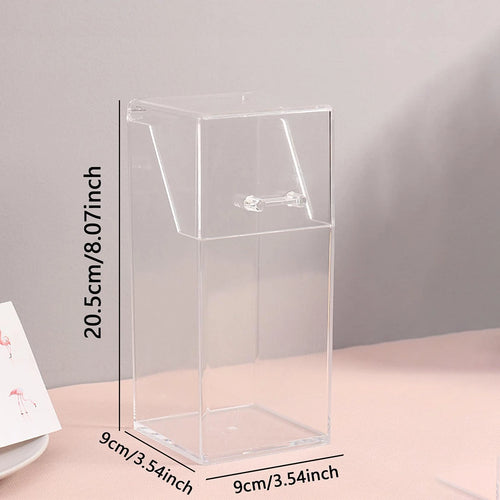 1pc makeup brush storage box, simple and transparent multifunctional makeup brush storage rack, simple, durable and practical