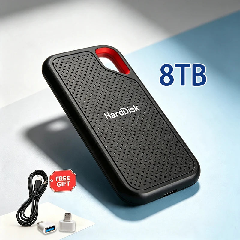 16TB External Solid State Drive High Speed USB3.1 Type-C Portable External Drive Lightweight Compact Plug & Play for Laptop PC M