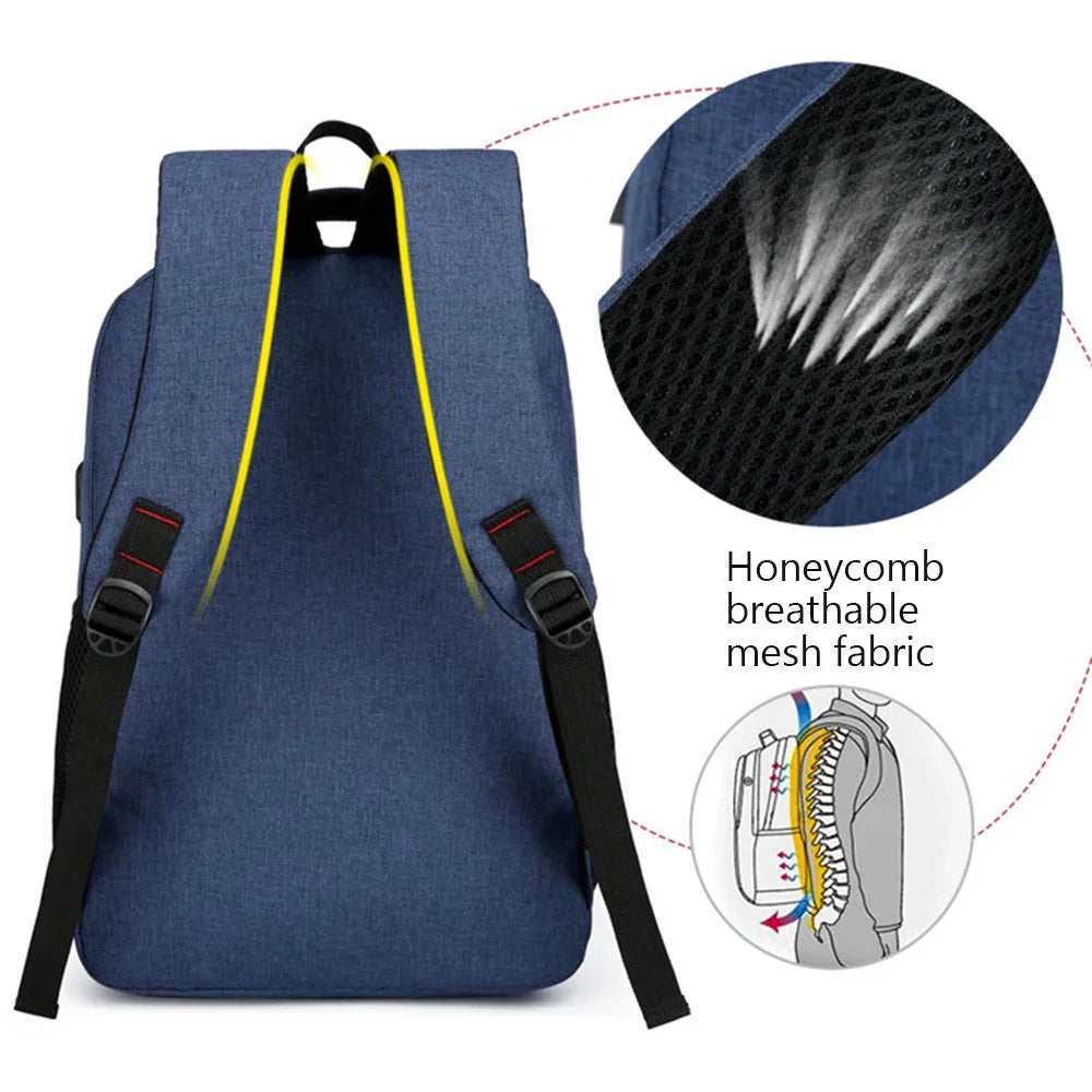 large capacity multifunctional backpack for commuting, business travel, student computer bag-ll, Simple and stylish backpack