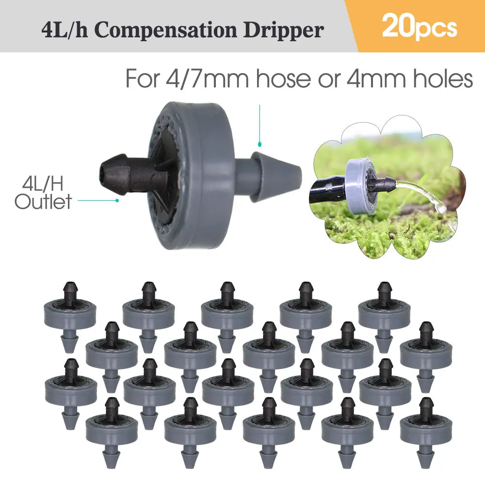 2L 4L 8L Dripper Irrigation 3/5mm Hose 2/4-Way Connector Water Splitter Emitter Drip Arrow Micro Drip System Garden Accesorries