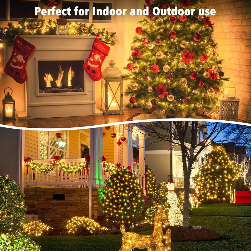 USB Powered LED Green Copper Wire String Lights 8 Modes Fairy Garland Light Holiday Decor Light for Christmas Tree Party Wedding