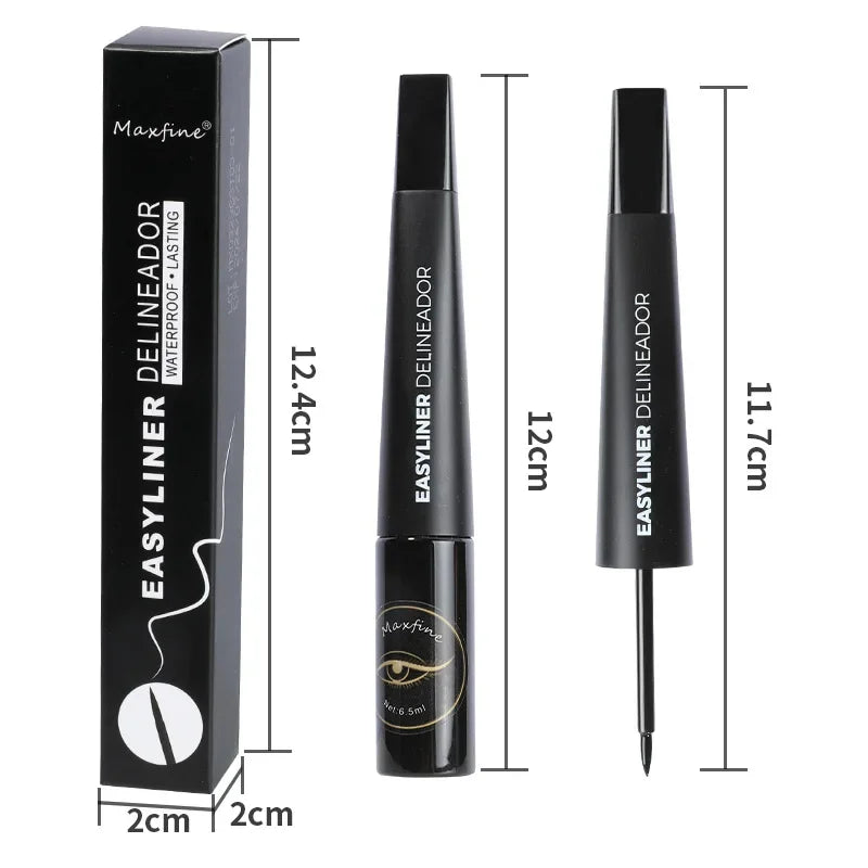 3Color Black Brown Liquid Eyeliner Pen Ultra-thin Head Fast Drying Lasting Matte Smooth Dipping Eyeliner Pencil Makeup Cosmetics