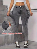 Printed Leggings, Non-Denim Fabric, High Waist Tummy Control Skinny Long Pants, High-Stretch Breathable Seamless Yoga Pants