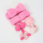 Embroidered Powder Puff Headband 13-Piece Set, Suitable for Applying and Setting Makeup, Suitable for All Skin Types