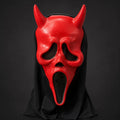 Quality Halloween Movie Scream Horror Face Mask Realistic Creepy Ghost Masks Stick Tongue Out Funny Scary Cosplay Costume Props