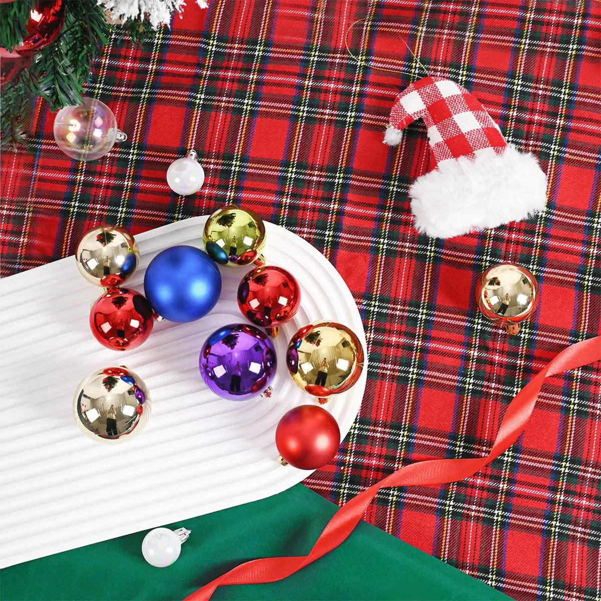 24Pcs 3CM Christmas Ball Christmas Tree Decoration Ornaments for Home Decor Halloween New Year Navidad Pendant Ball Accessory