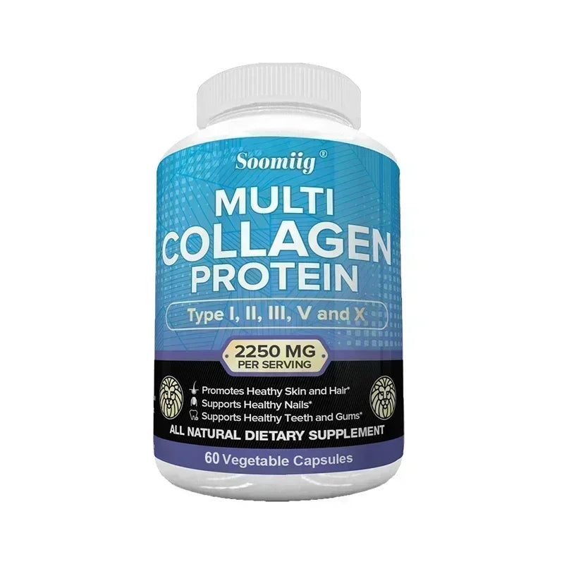 Collagen Complex Capsules - Brighten Skin Tone and Help Joint and Cardiovascular, Skin, Hair, Nails & Digestive Health