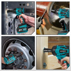YOFIDRA 1000N.m Brushless Electric Impact Wrench 1/2" Cordless Rechargeable Socket Screwdriver Power Tool For Makita Battery Pin