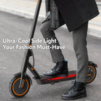 Electric Scooters for Adults&Teen, 550W Motor 19Mph Top Speed E-Scooter, 19 Miles Range, Folding w/Side Lights, UL2272 Dual Brake & App