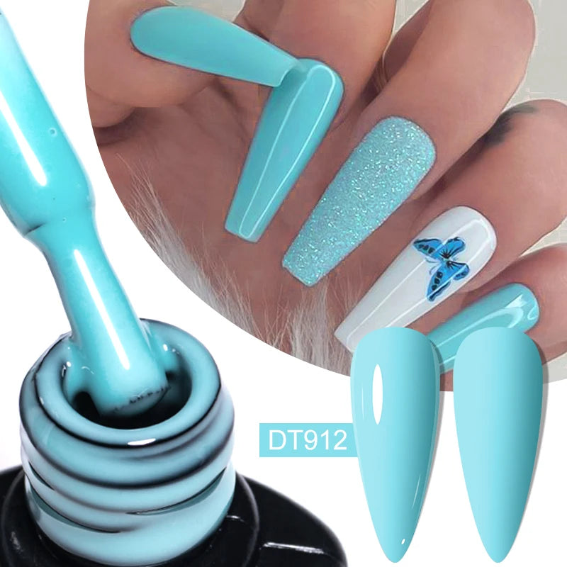 7ml Nude Rubber Base Gel, 68 Colors, DIY Nail Art Supplies Gel for Nails Design, UV LED Soak Off, Easy to Apply, Long Lasting