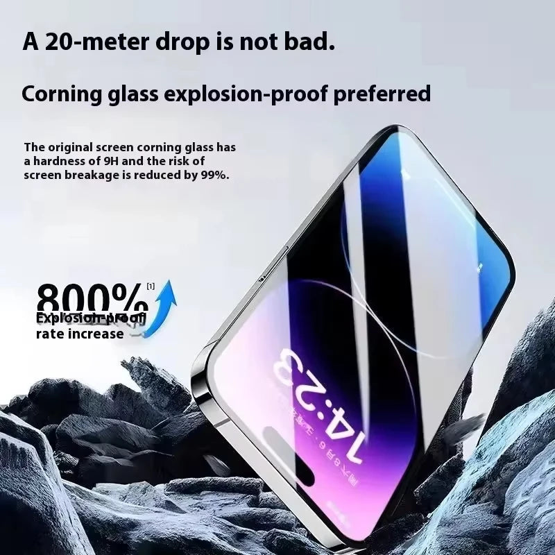 Oleophobic Coating Dust Free Easy Installation Screen Protector For iPhone 16 15 14 13 12 11 17 Pro Max 17 Air XR X XS 7 8 Plus