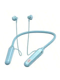 New Wireless Earphones Bluetooth 5.3 Neckband Headphones Gaming LED Display HIFI Headset Sports TWS Earbuds With Mic TF Card