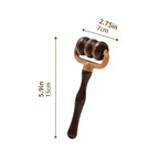 1/2pcs Wooden Manual Massage Roller Portable Massager for Blood Circulation, Suitable for Neck, Back, Shoulders, Hands and Head
