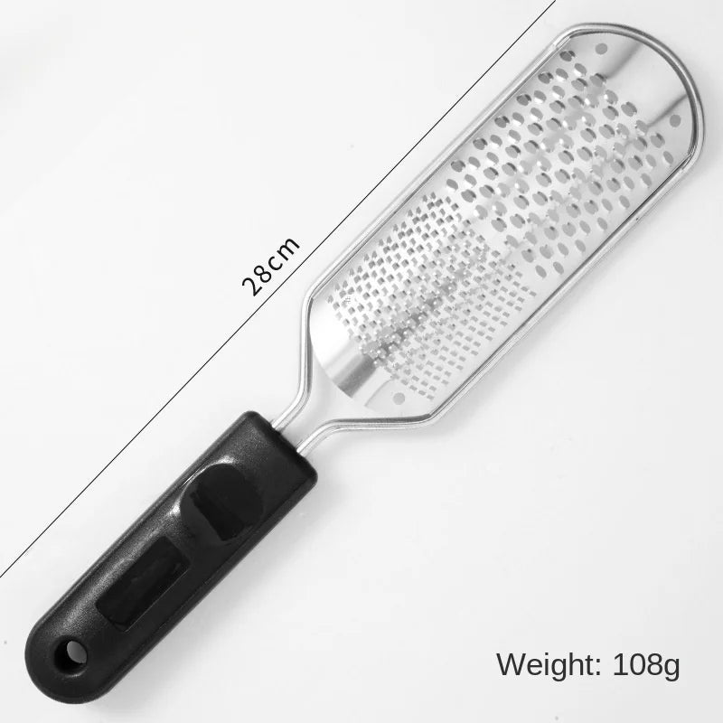 1Pcs File Pedicure Stainless Steel Foot Scrubber Heel Callus Dead Skin Remover Exfoliating Professional Feet Care Tool Pedicure