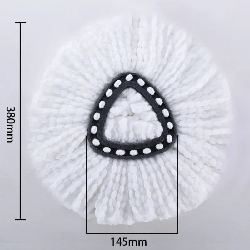 For O-cedar and Vileda EasyWring 1 Tank System Washable Mop Pad Triangle Rotating Mop Head Base Scrub Mop Brush Head Accessories