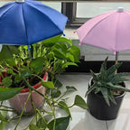 Round Garden Plant Umbrellas Adjustable Height Waterproof For Outdoor Courtyards Backyard Parasol Plant Sun Protecting