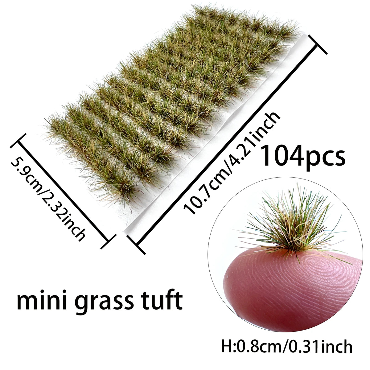 Micro Miniature Grass Cluster Model Sand Scene DIY Material Realistic Grass Tuft Miniature Grass Bushes Plant Cluster Scenery
