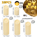 200-10Pcs Flameless Candles Wedding Decor Simulate Dripping LED Candles Flickering Flameless Candles Concert Atmosphere Candles