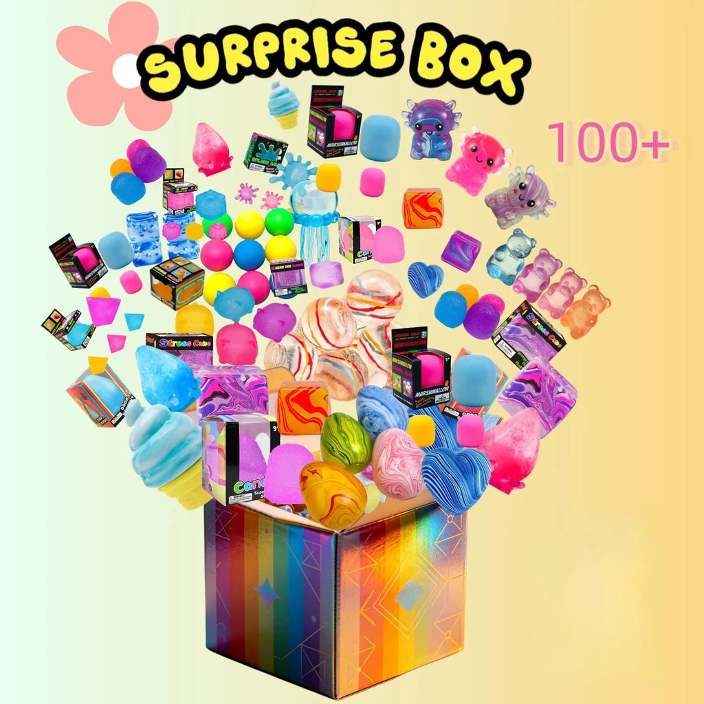&100+ style Novelty Mystery Gift Surprise Blind Box Dr PepperrNeDooh Nice Cube Butter stick Squishy Squeeze Toy for Adults Gifts