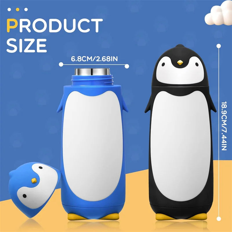 Penguin Stainless Steel Vacuum Insulated Tumblers Travel Mug Tea Water Bottle Coffee Vacuum Flask For Child Kids Student Gift