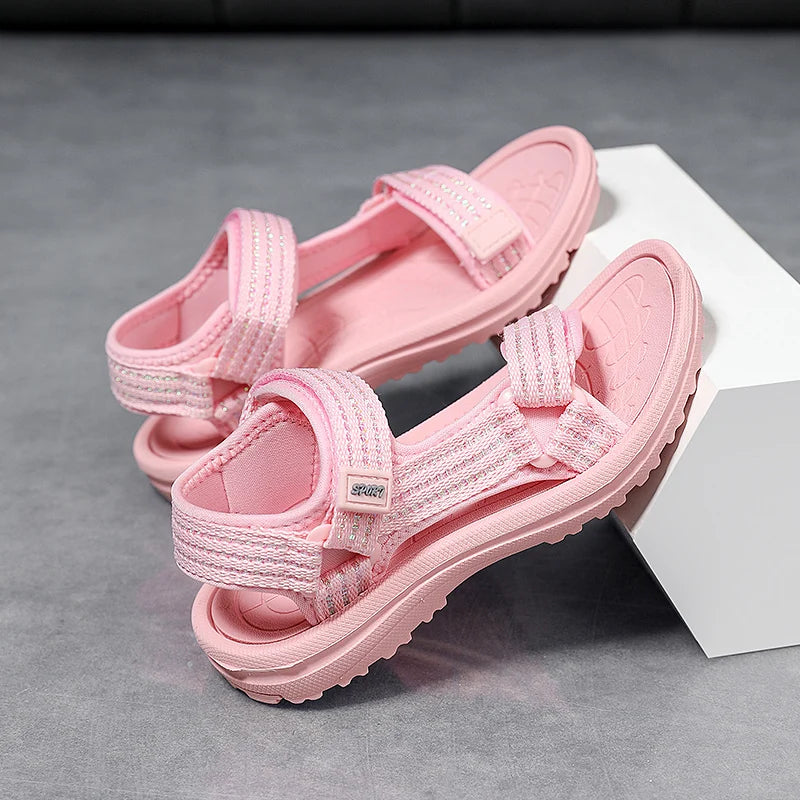 Summer Fashion Children's Girls Sandals Breathable Sport for Boys Casual Outdoor Beach Comfortable Kids Non-slip Student Shoes