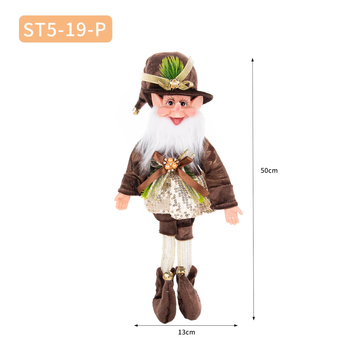 Christmas Decoration Santa Claus Statue Standing Elf Doll Decoration Christmas Tree Pendant Home Merry Christmas New Year Gift