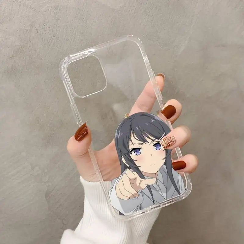 Anime Mai Sakurajima Phone Case for iPhone 11 12 13 mini pro XS MAX 8 7 6 6S Plus X 5S SE 2020 XR case