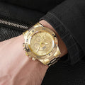 1pc-Fashion Steel Band Men's Quartz Watch Male Wristwatches  (Without Box）,Christmas gifts