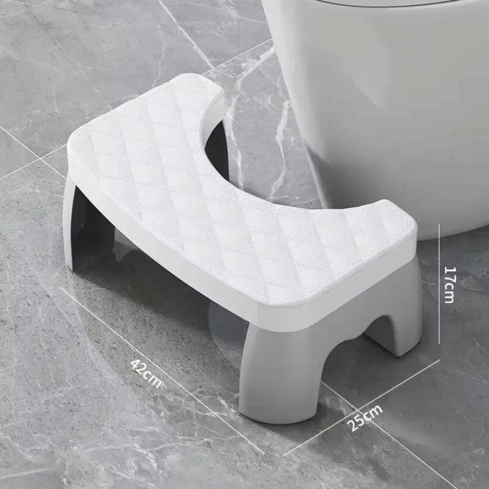 Waterproof Toilet Squat Stool Portable Bathroom Foot Stool for Adults Kids Pregnant Women Elderly Squatty Potty Aid