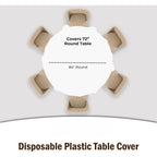 Disposable Round Rectangle Table Cloth Decorative Plastic Tablecloth For Wedding Birthday Christmas Spring Easter Summer Party