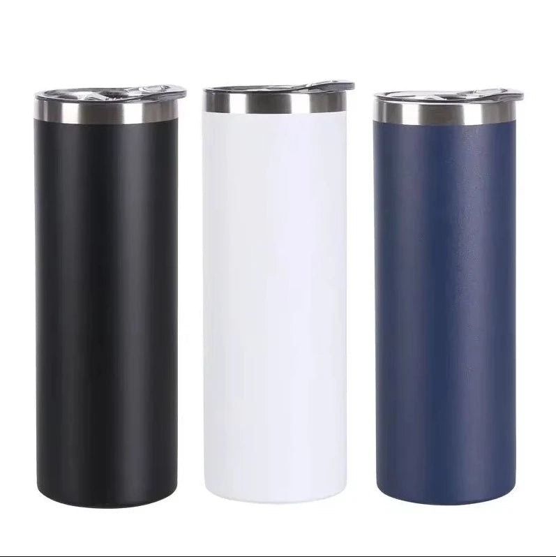 600ML Stainless Steel Vacuum Insulated Tumbler, BPA-Free Travel Mug with Lid, Reusable 20OZ Coffee Cup