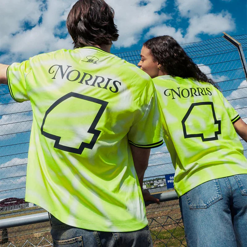 2025 new LN4 grandstand'25 Jersey Lando Norris extreme sports breathable quick drying short sleeved sweatshirt